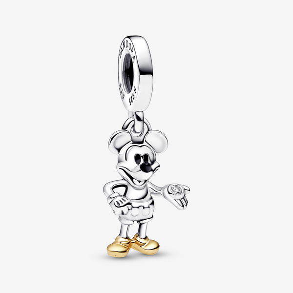 FINAL SALE - Disney 100th Anniversary Mickey Mouse Lab-grown Diamond Dangle Charm