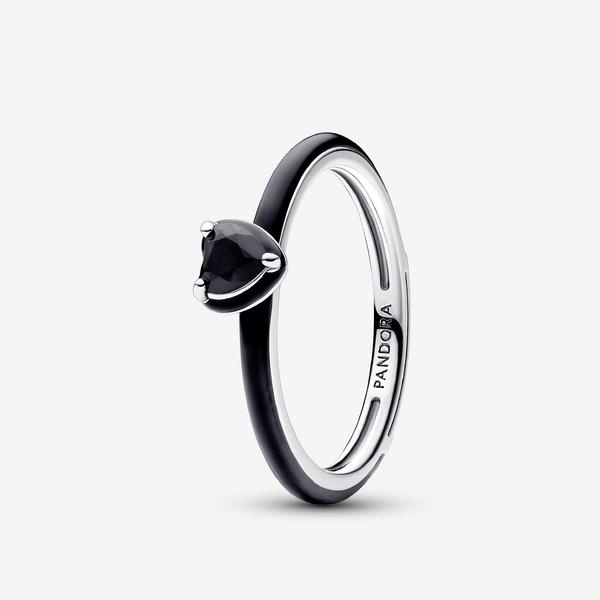 Pandora ME Black Chakra Heart Ring