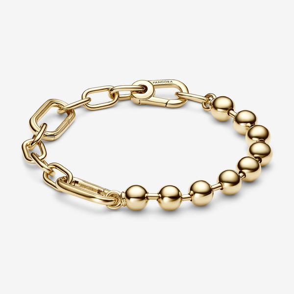 Pandora ME Metal Bead & Link Chain Bracelet